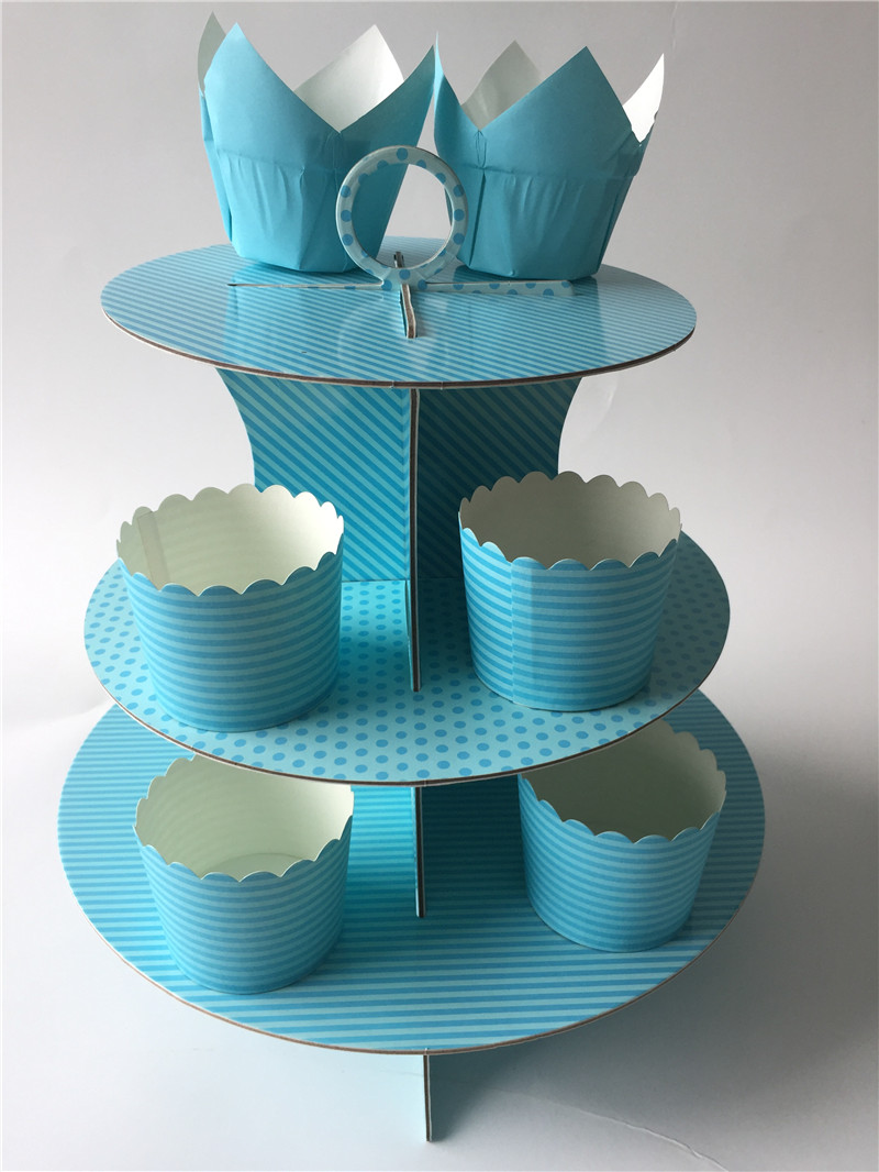 Customized Disposable Cake Stand Para sa Party Wedding Birthday (5)