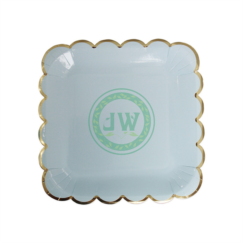 Customized Disposable Paper Plates For Party Birthday Wedding (1)